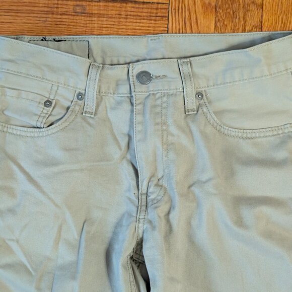 Levi's Straight Leg 514 Pants Men's 30x32 Tan Beige Khaki Cotton - Picture 2 of 8